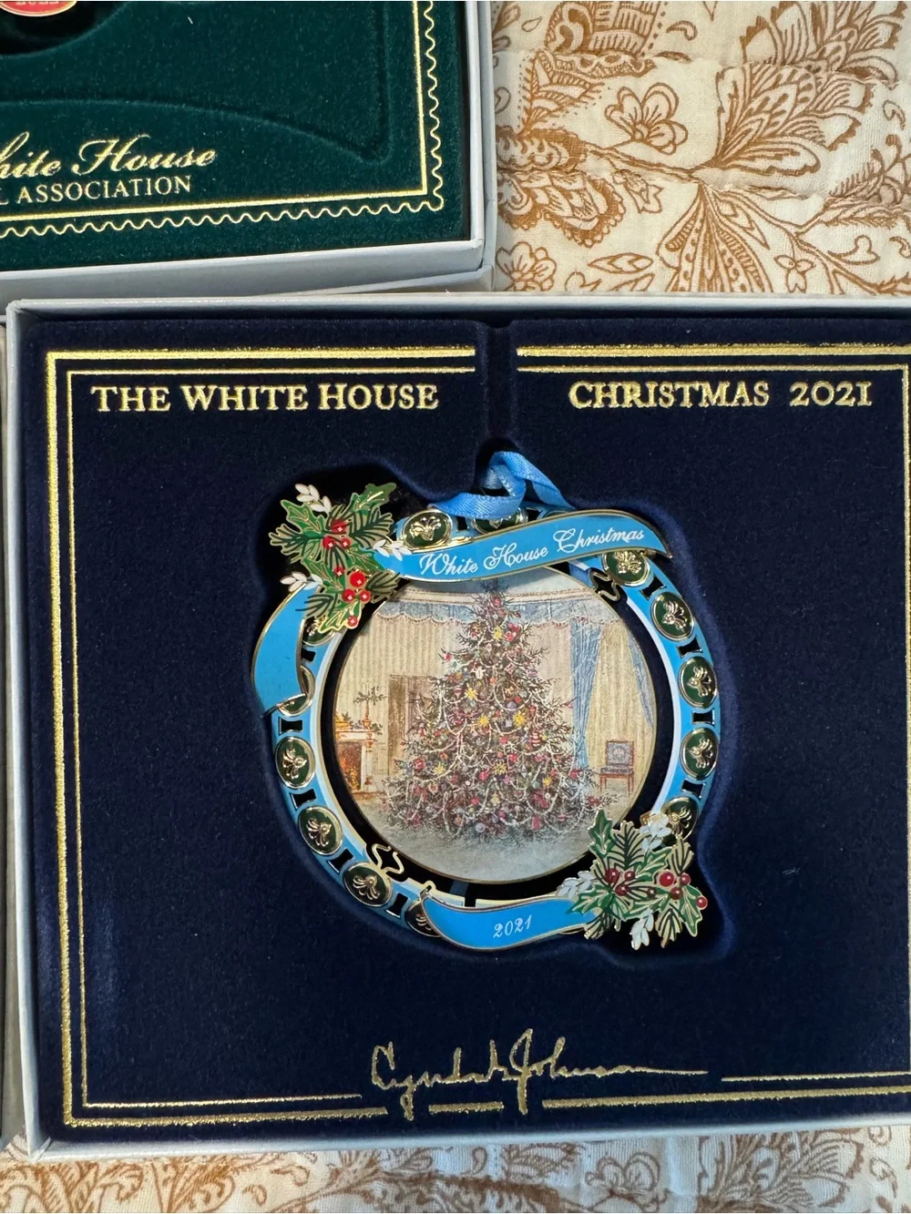 White House Christmas Ornaments - Set of 3